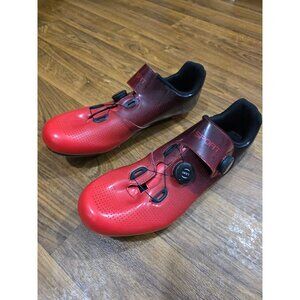 Men’s Cycling Shoes Size 48 EU Red/Black Road Bike Cleats Clip-in Spin – LXSO